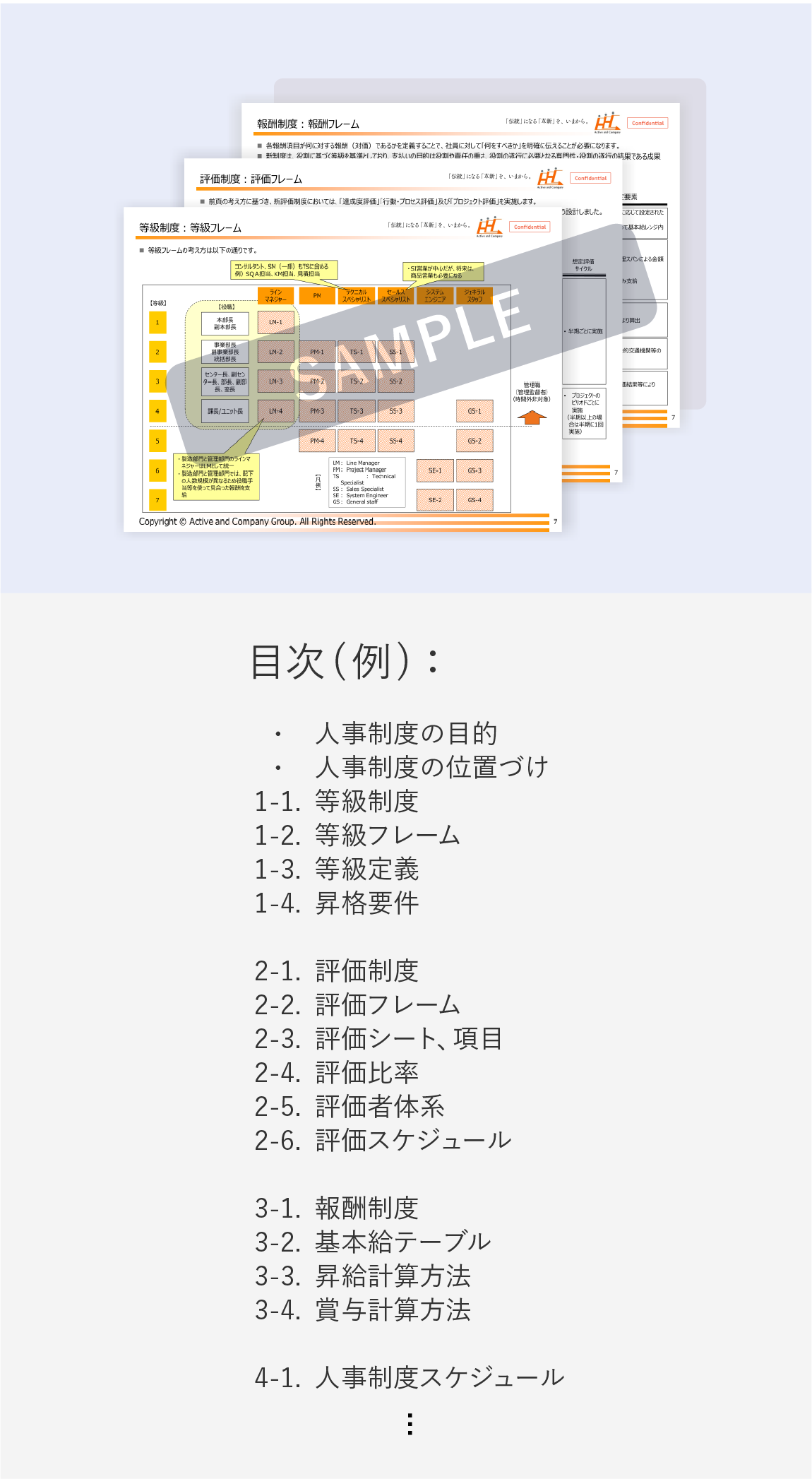 人事制度ガイドブック・評価運用マニュアル | アクティブ アンド